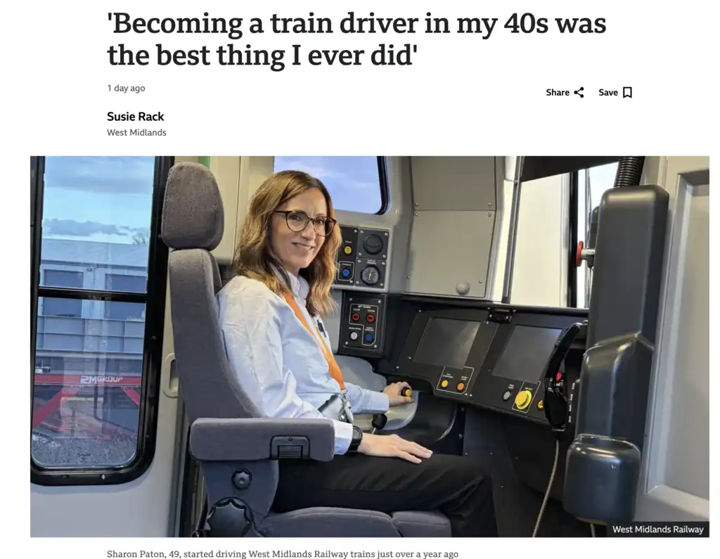 Becoming a train driver…